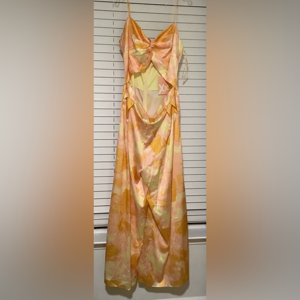 XX DEE Floral Wide Leg Satin Jumpsuit Size 5x New
